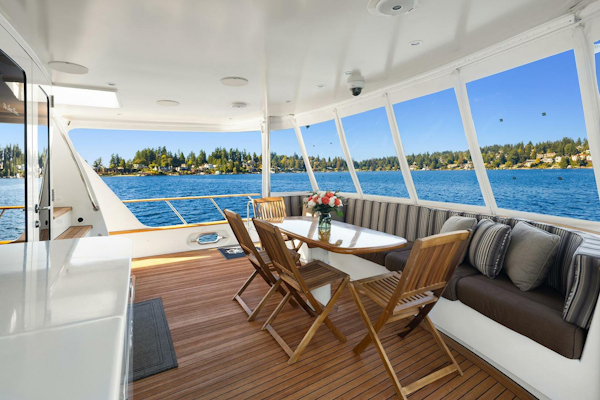 Rayburn Custom Yachts-Flush Deck 2001-JADE PANAMA Bellevue-Washington-United States-Aft Deck-5685736