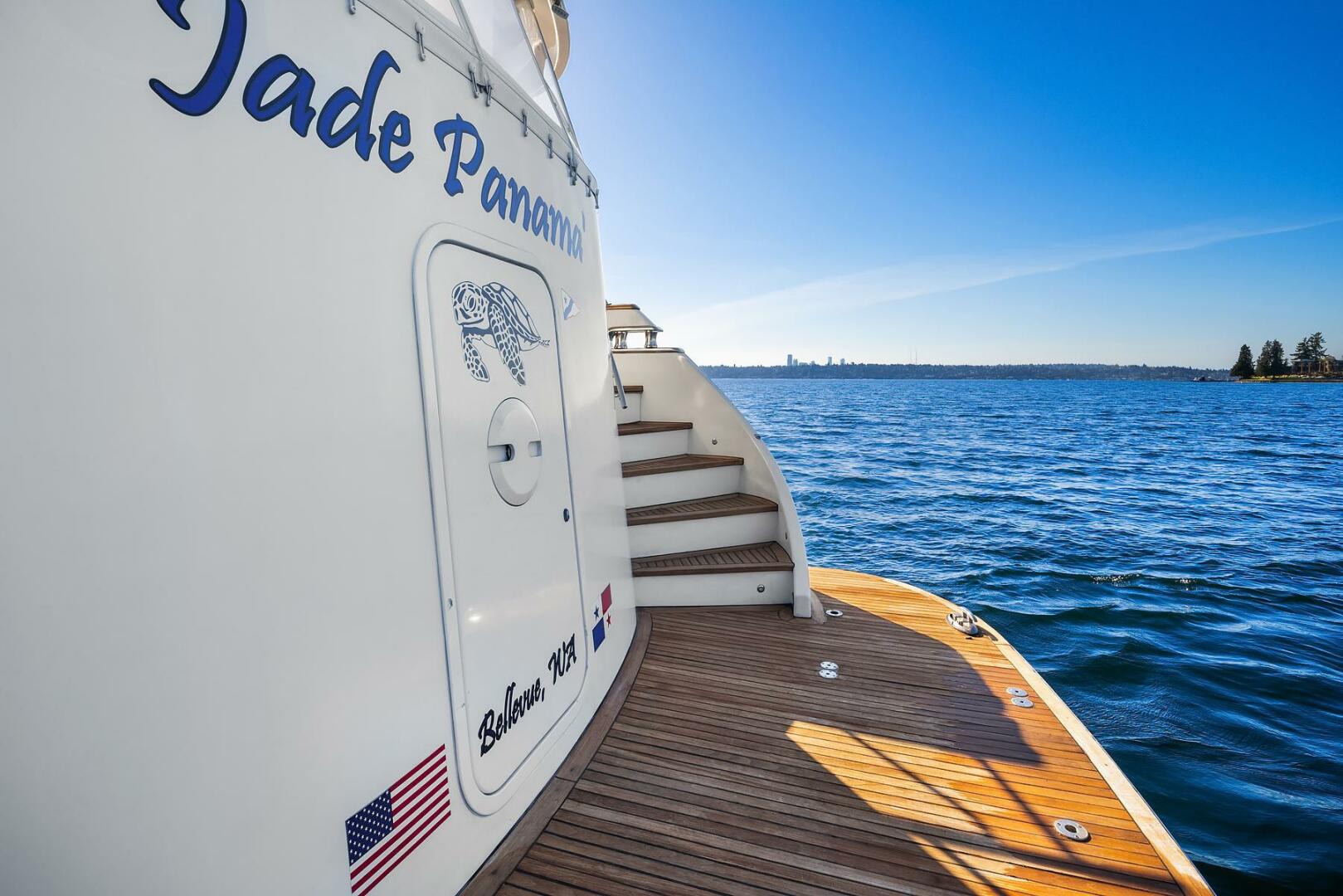 Rayburn Custom Yachts-Flush Deck 2001-JADE PANAMA Bellevue-Washington-United States-Swim Platform-5685738 | Thumbnail