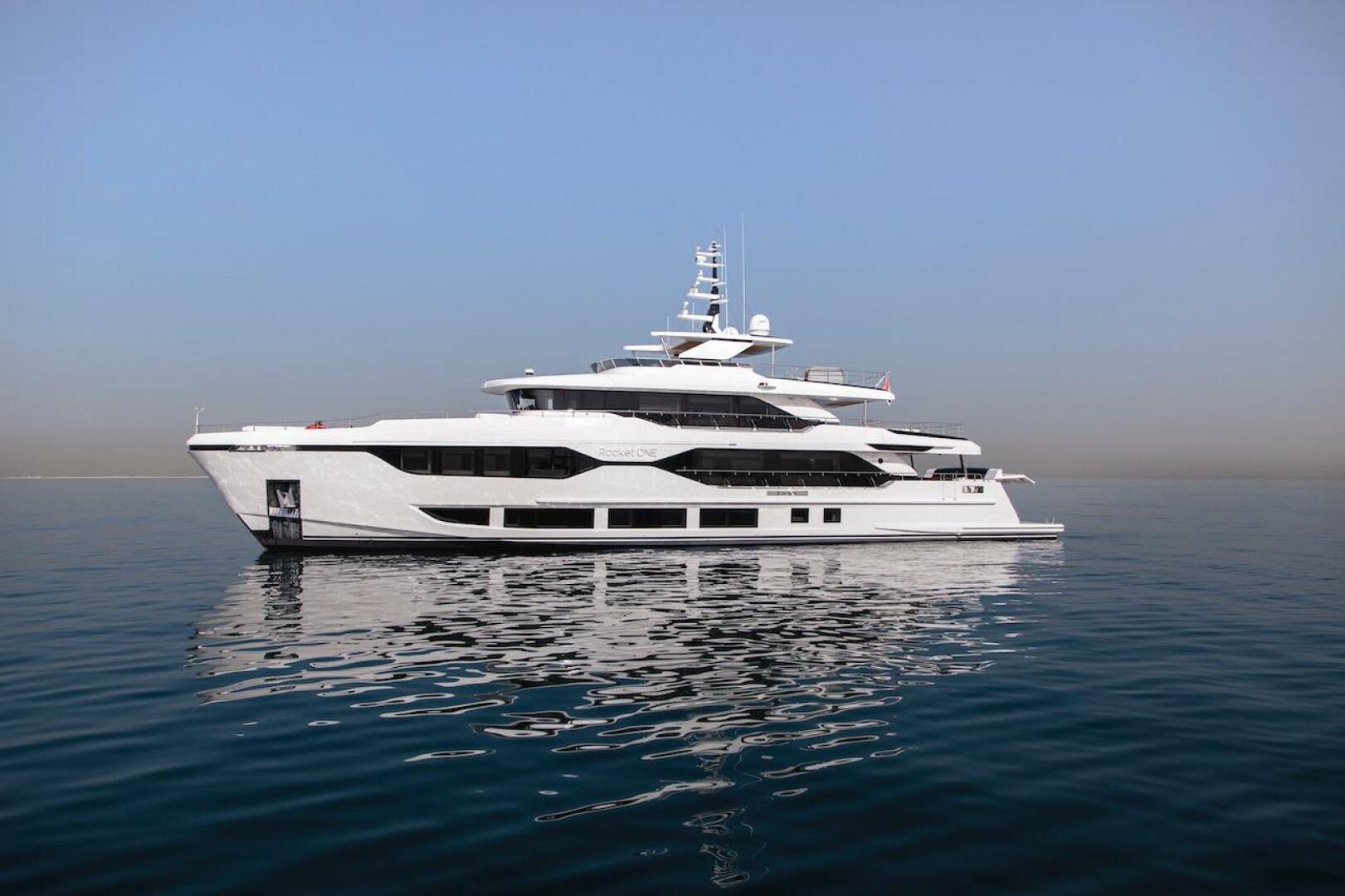 Majesty Yachts-120 2024-Optimism Stuart-Florida-United States-Luxurious 2023 Majesty 120 yacht on calm sea under clear blue sky.-5695609 | Thumbnail
