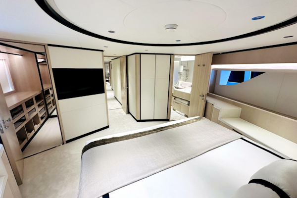 Majesty Yachts-120 2024-Optimism Stuart-Florida-United States-Luxurious interior of 2023 Majesty 120 yacht, featuring modern design and elegant furnishings.-5695578