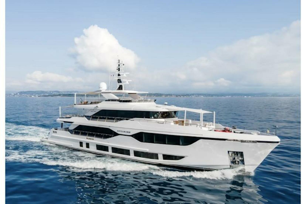 Majesty Yachts-120 2024-Optimism Stuart-Florida-United States-Luxurious 2023 Majesty 120 yacht cruising on open sea under clear skies.-5695610