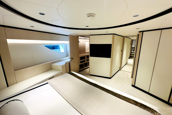 Majesty Yachts-120 2024-Optimism Stuart-Florida-United States-Luxurious interior of 2023 Majesty 120 yacht, featuring modern design and elegant furnishings.-5695579