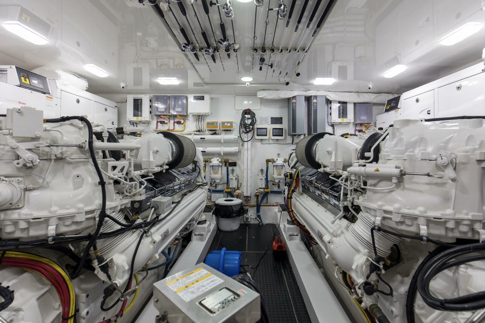 Viking-92 Enclosed Bridge 2016-Touché Orange Beach-Alabama-United States-2016 92 Viking Enclosed Bridge Touche Engine Room-5551887 | Thumbnail