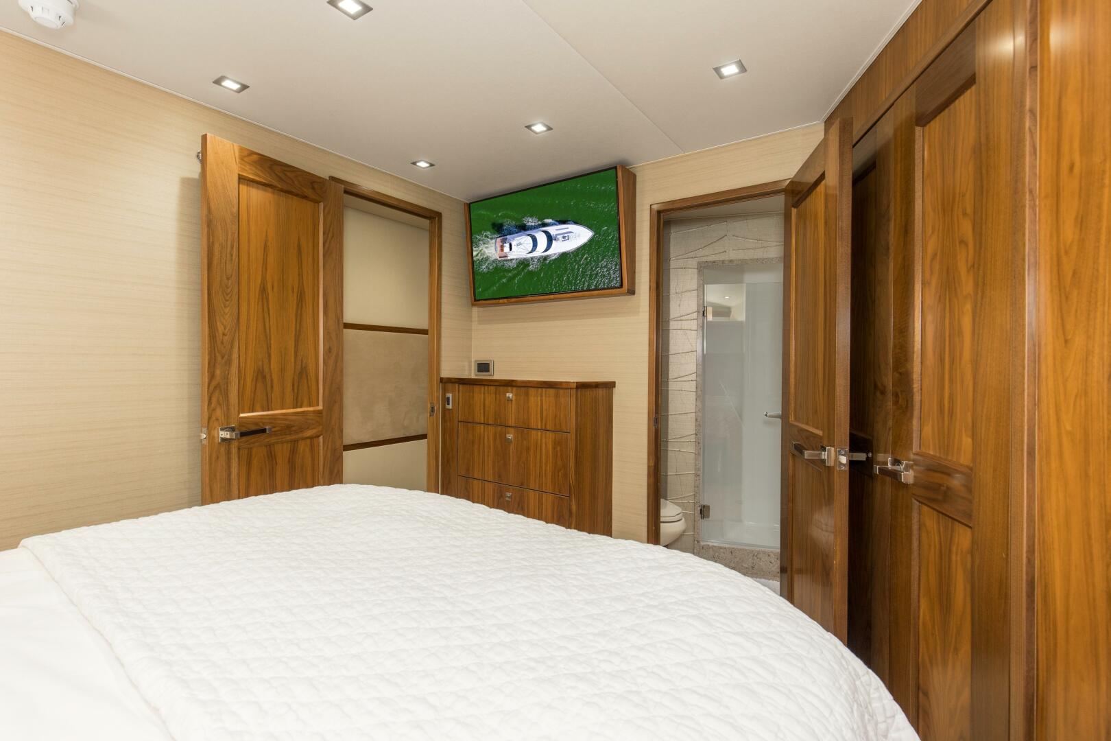 Viking-92 Enclosed Bridge 2016-Touché Orange Beach-Alabama-United States-2016 92 Viking Enclosed Bridge Touche Starboard Stateroom (1)-5551737 | Thumbnail