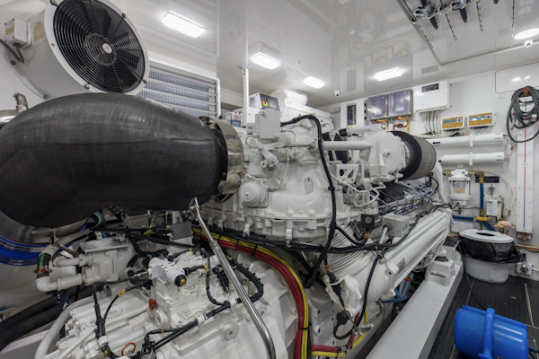 Viking-92 Enclosed Bridge 2016-Touché Orange Beach-Alabama-United States-2016 92 Viking Enclosed Bridge Touche Engine Room (1)-5551876