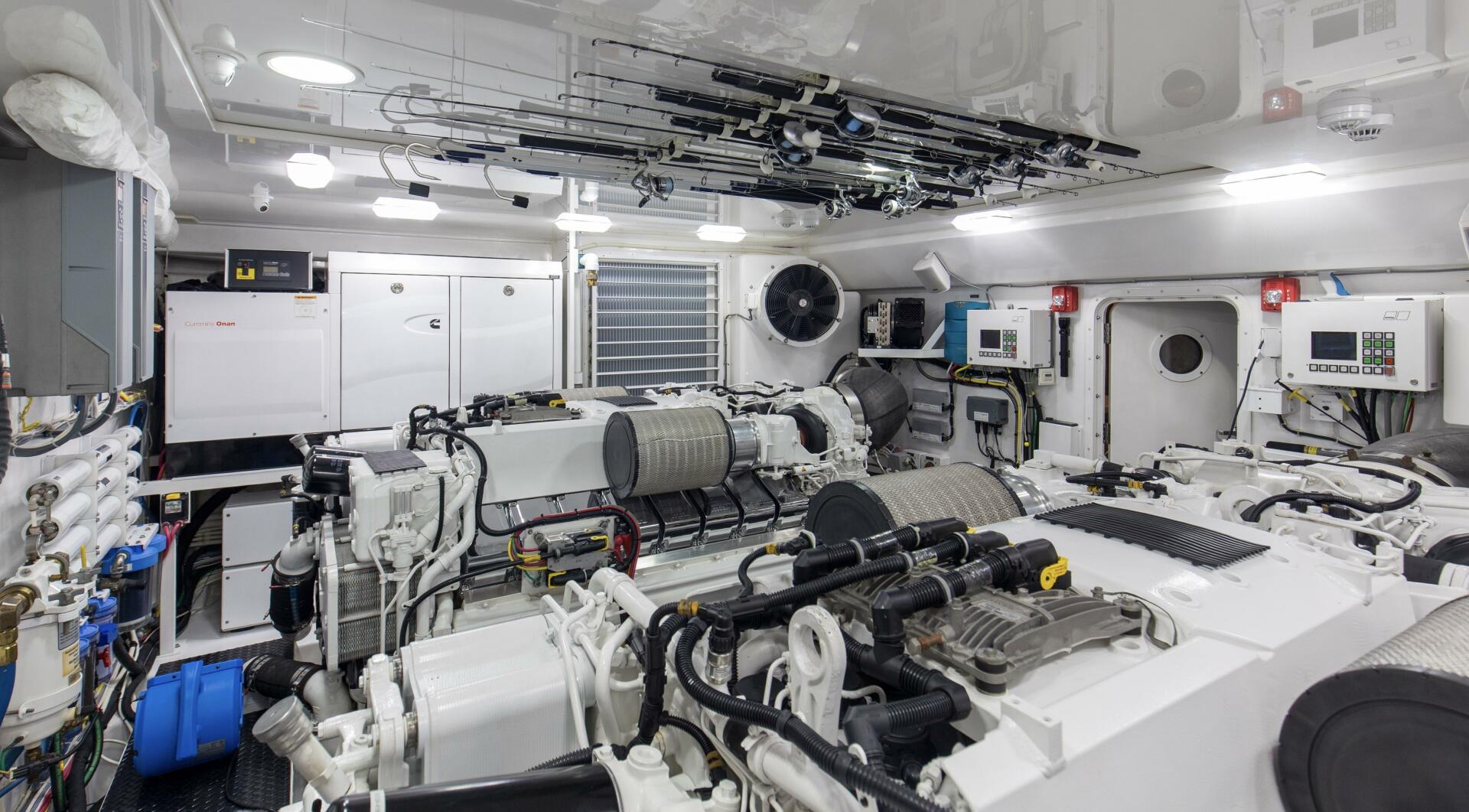Viking-92 Enclosed Bridge 2016-Touché Orange Beach-Alabama-United States-2016 92 Viking Enclosed Bridge Touche Engine Room (9)-5551884 | Thumbnail