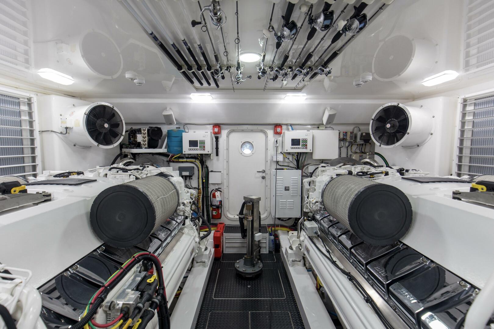 Viking-92 Enclosed Bridge 2016-Touché Orange Beach-Alabama-United States-2016 92 Viking Enclosed Bridge Touche Engine Room (10)-5551885 | Thumbnail