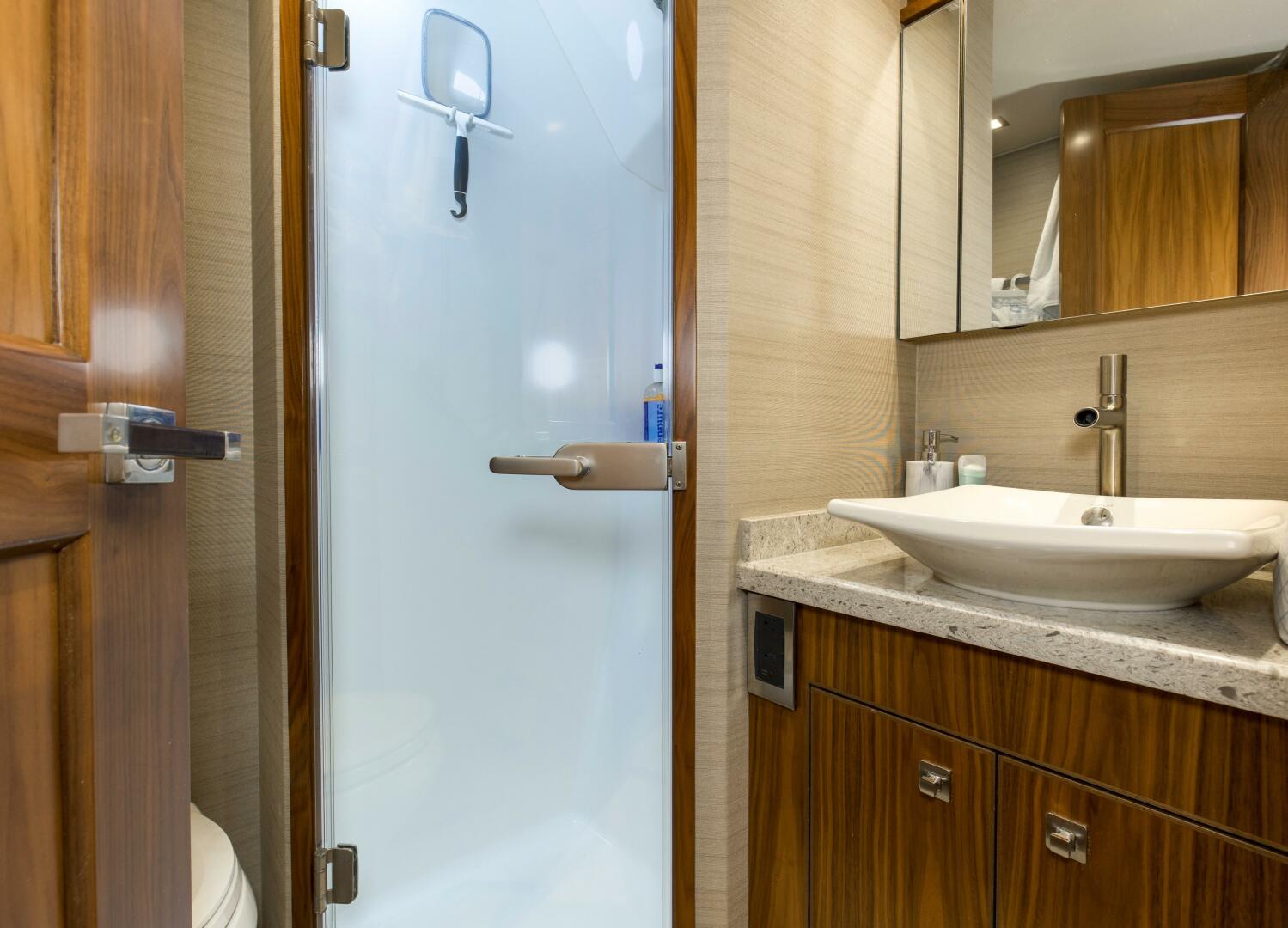 Viking-92 Enclosed Bridge 2016-Touché Orange Beach-Alabama-United States-2016 92 Viking Enclosed Bridge Touche Captains Stateroom Head-5551746 | Thumbnail