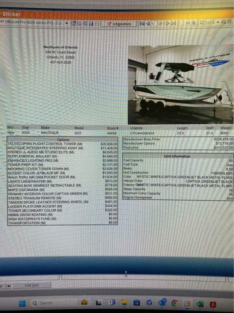 Nautique-Super Air G23 2024 -Maitland-Florida-United States-5596633 | Thumbnail