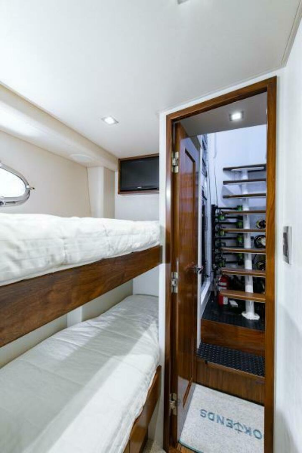 Viking-Enclosed Flybridge 2018-OBSESSION Stuart-Florida-United States-Crew Bunks Looking Aft-5587905