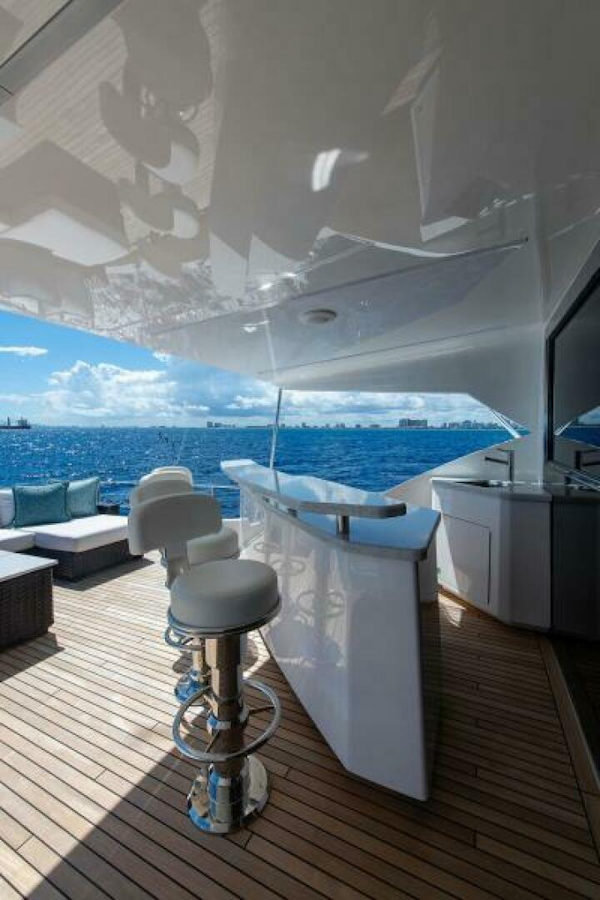 Viking-Enclosed Flybridge 2018-OBSESSION Stuart-Florida-United States-Boat Deck Bar-5587876