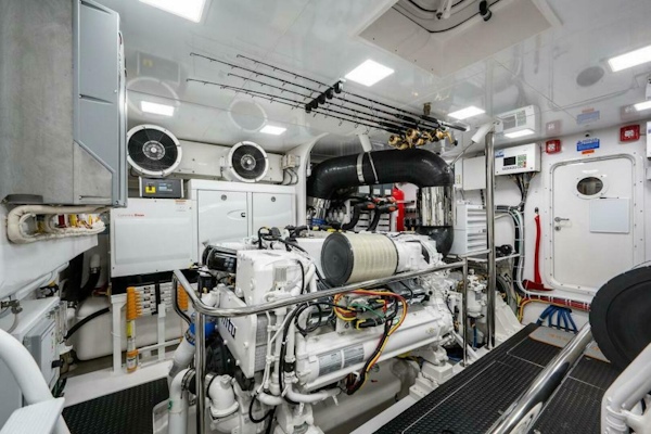 Viking-Enclosed Flybridge 2018-OBSESSION Stuart-Florida-United States-Port Engine Looking Forward-5587910