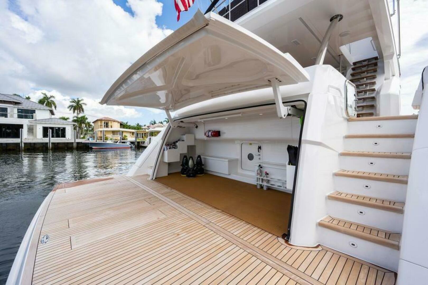 Viking-Enclosed Flybridge 2018-OBSESSION Stuart-Florida-United States-Hydraulic Swim Platform-5587897 | Thumbnail