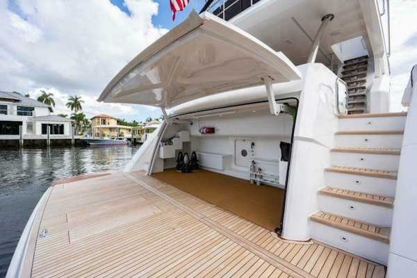 Viking-Enclosed Flybridge 2018-OBSESSION Stuart-Florida-United States-Hydraulic Swim Platform-5587897