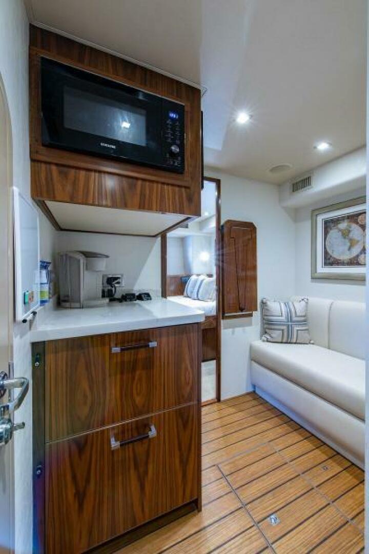 Viking-Enclosed Flybridge 2018-OBSESSION Stuart-Florida-United States-Crew Fridge And Microwave-5587900 | Thumbnail
