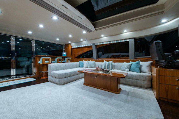 Viking-Enclosed Flybridge 2018-OBSESSION Stuart-Florida-United States-Skylounge Looking To Port-5587868