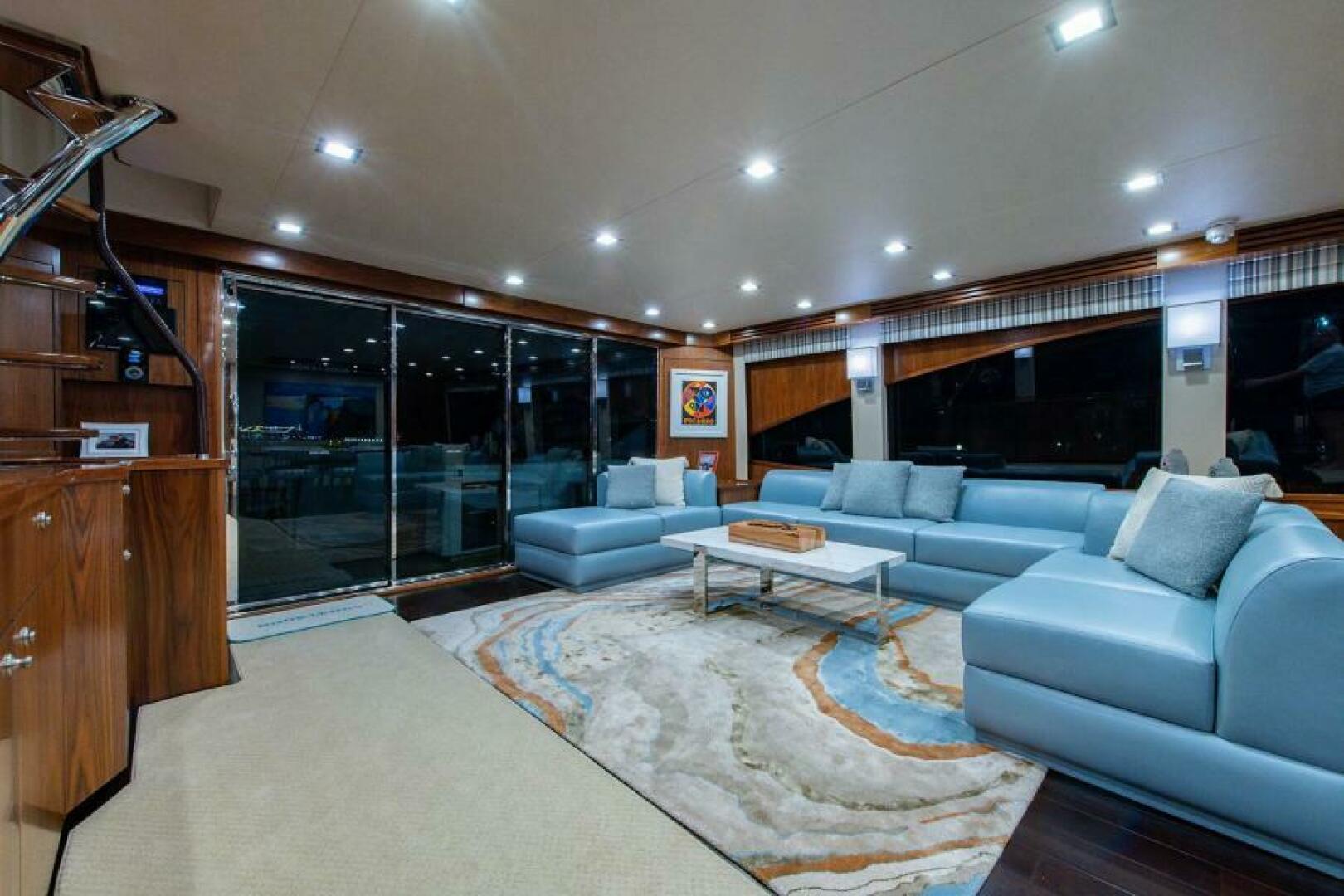 Viking-Enclosed Flybridge 2018-OBSESSION Stuart-Florida-United States-Salon Looking Aft-5587828 | Thumbnail