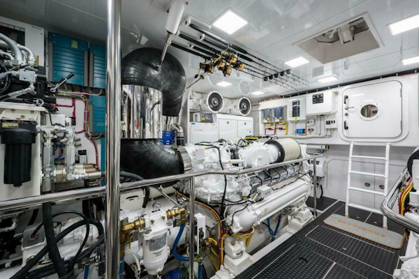 Viking-Enclosed Flybridge 2018-OBSESSION Stuart-Florida-United States-Starboard Engine Looking Aft-5587909