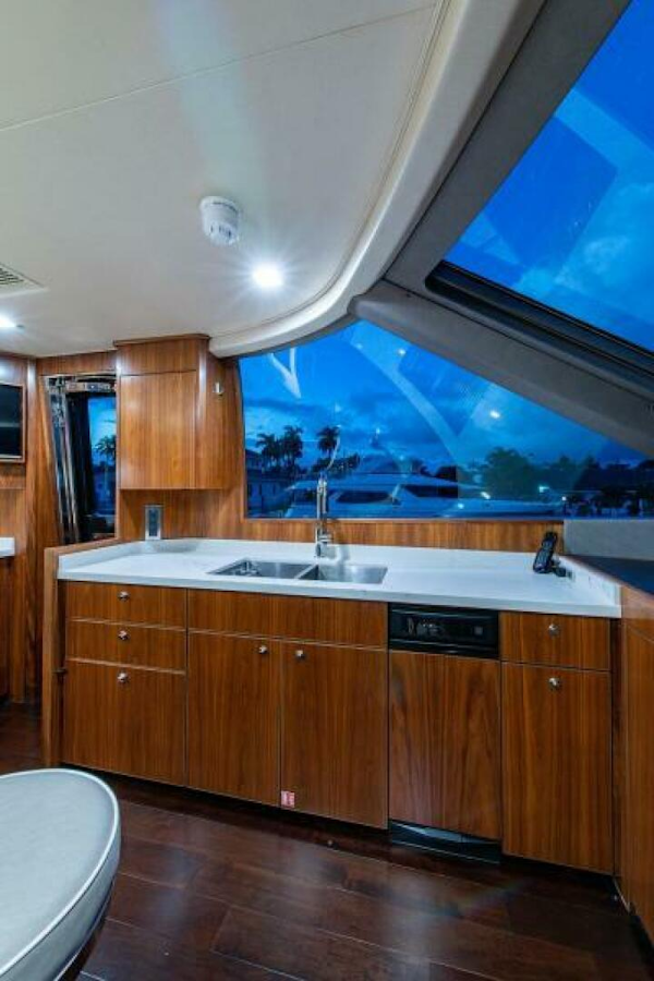 Viking-Enclosed Flybridge 2018-OBSESSION Stuart-Florida-United States-Galley To Port-5587836