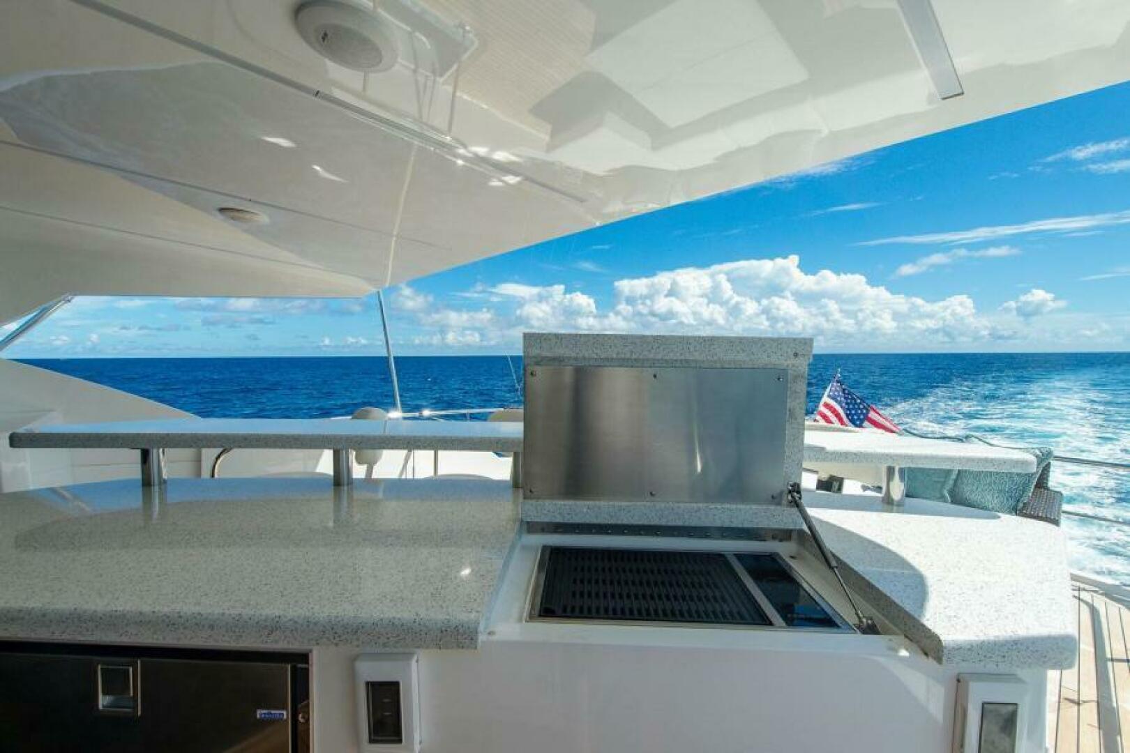 Viking-Enclosed Flybridge 2018-OBSESSION Stuart-Florida-United States-Boat Deck Grill-5587877 | Thumbnail
