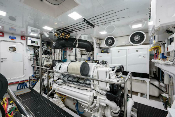 Viking-Enclosed Flybridge 2018-OBSESSION Stuart-Florida-United States-Starboard Engine Looking Forward-5587908