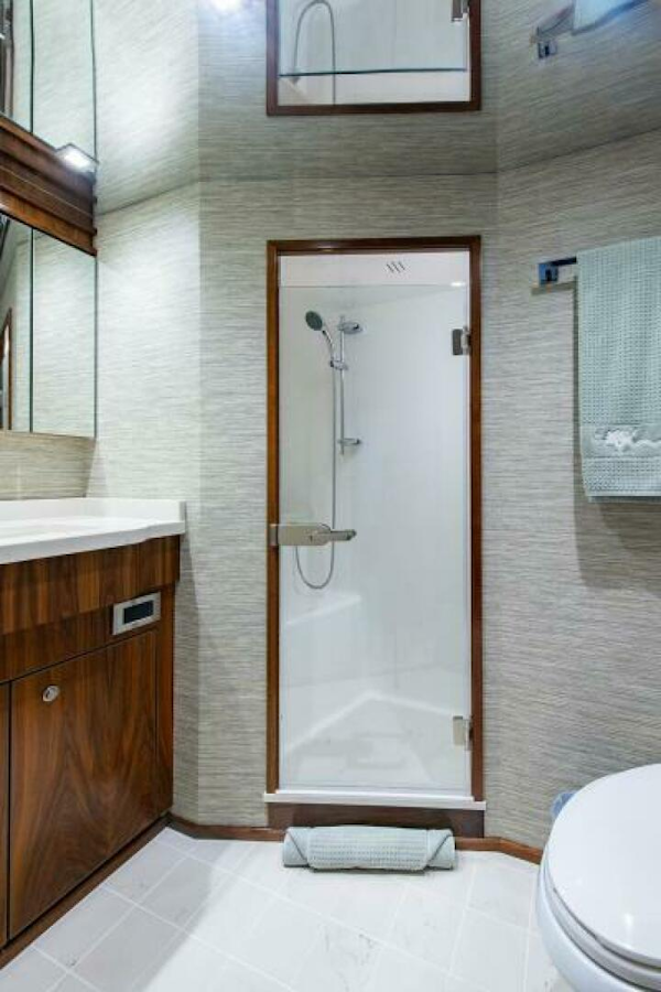 Viking-Enclosed Flybridge 2018-OBSESSION Stuart-Florida-United States-Port Guest Head-5587862
