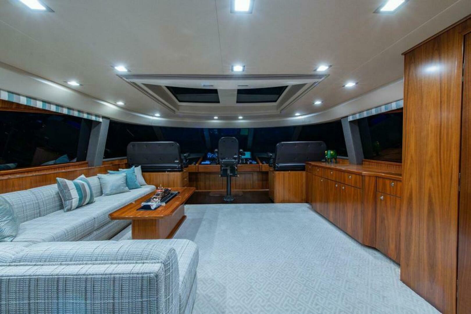 Viking-Enclosed Flybridge 2018-OBSESSION Stuart-Florida-United States-Skylounge Looking Forward-5587863 | Thumbnail