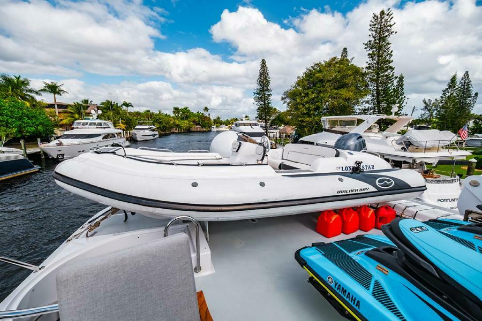 Hatteras-Flybridge Motor Yacht 1995-LONE STAR Ft. Lauderdale-Florida-United States-Boat Deck-5588722 | Thumbnail