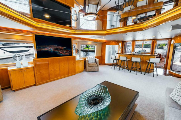 Hatteras-Flybridge Motor Yacht 1995-LONE STAR Ft. Lauderdale-Florida-United States-Salon to Stbd  -5588648