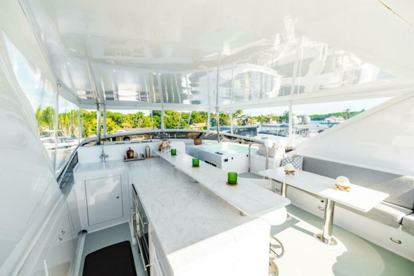 Hatteras-Flybridge Motor Yacht 1995-LONE STAR Ft. Lauderdale-Florida-United States-Flybridge Bar  -5588726