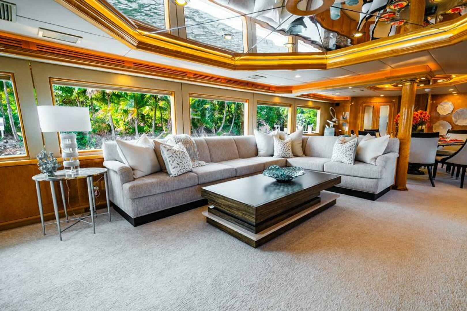 Hatteras-Flybridge Motor Yacht 1995-LONE STAR Ft. Lauderdale-Florida-United States-Salon to Port  -5588645 | Thumbnail