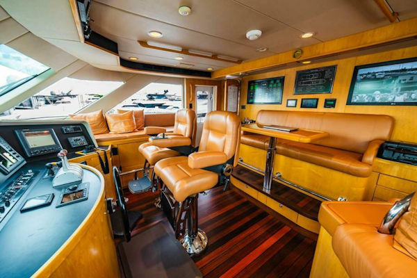 Hatteras-Flybridge Motor Yacht 1995-LONE STAR Ft. Lauderdale-Florida-United States-Pilothouse-5588691