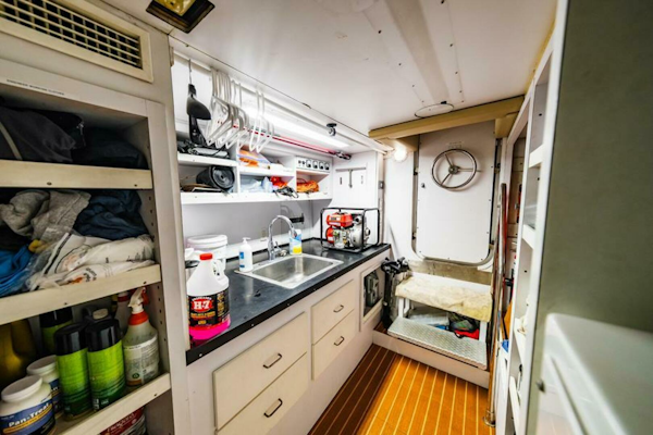 Hatteras-Flybridge Motor Yacht 1995-LONE STAR Ft. Lauderdale-Florida-United States-Lazarette Looking Aft-5588746