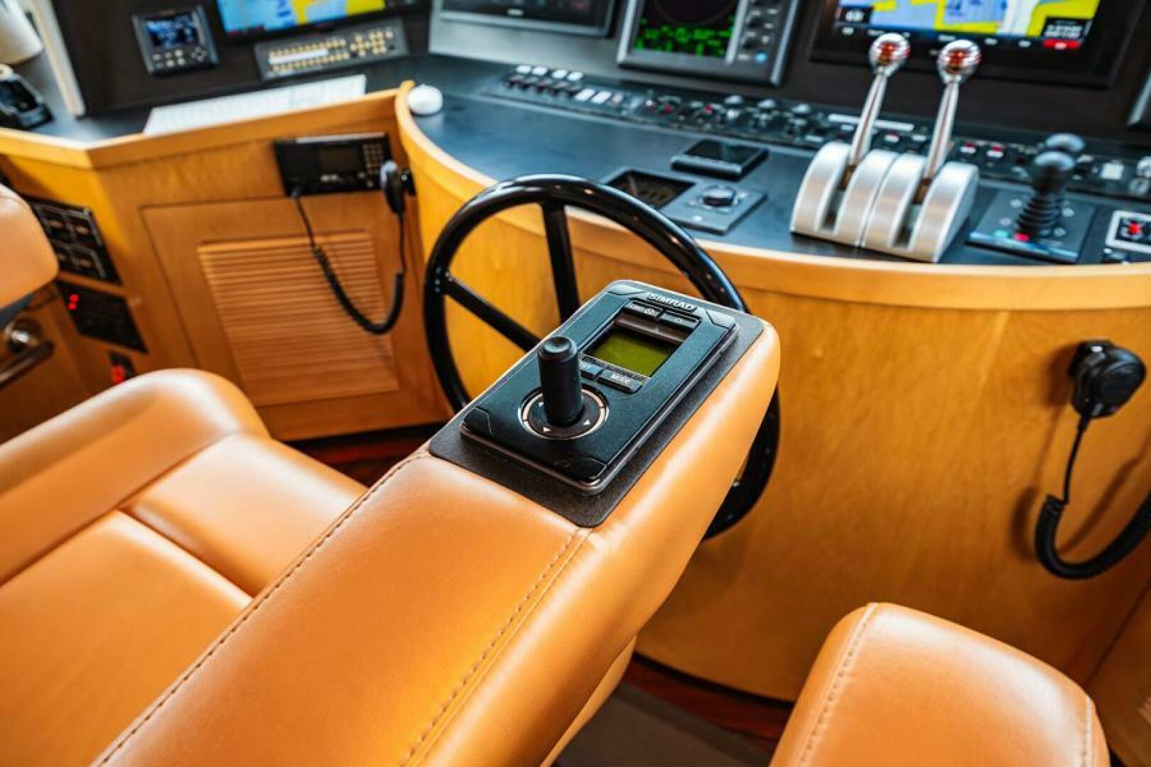 Hatteras-Flybridge Motor Yacht 1995-LONE STAR Ft. Lauderdale-Florida-United States-Jog Steering  -5588696 | Thumbnail