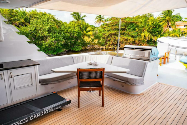 Hatteras-Flybridge Motor Yacht 1995-LONE STAR Ft. Lauderdale-Florida-United States-Bridge Deck Aft-5588720