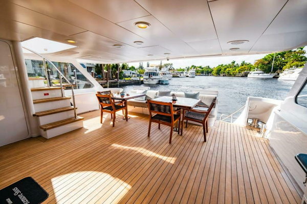 Hatteras-Flybridge Motor Yacht 1995-LONE STAR Ft. Lauderdale-Florida-United States-Aft Deck-5588711