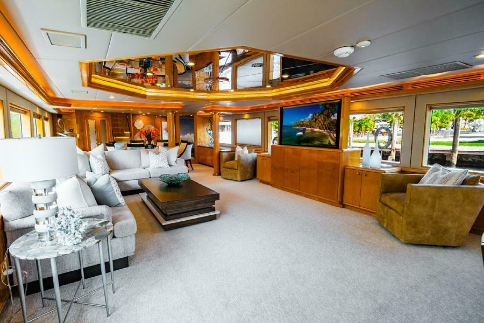 Hatteras-Flybridge Motor Yacht 1995-LONE STAR Ft. Lauderdale-Florida-United States-Salon Looking to Stbd-5588646 | Thumbnail