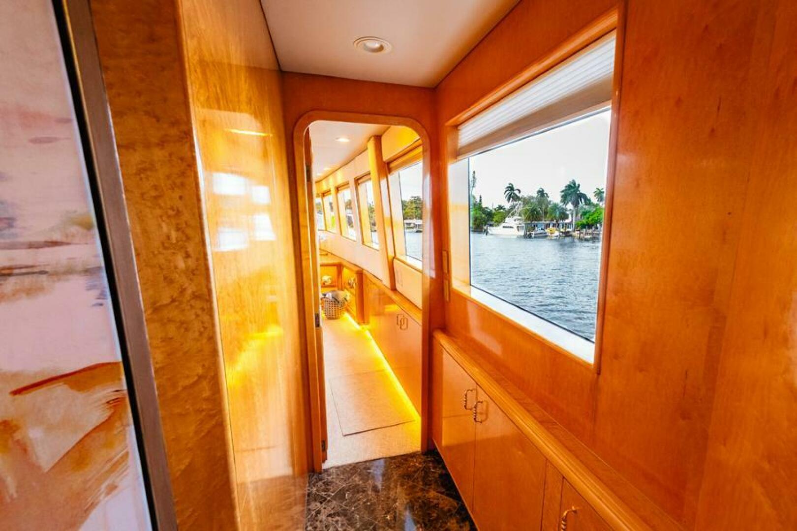 Hatteras-Flybridge Motor Yacht 1995-LONE STAR Ft. Lauderdale-Florida-United States-Foyer to Master  -5588654 | Thumbnail