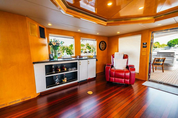Hatteras-Flybridge Motor Yacht 1995-LONE STAR Ft. Lauderdale-Florida-United States-Skylounge Bar-5588687