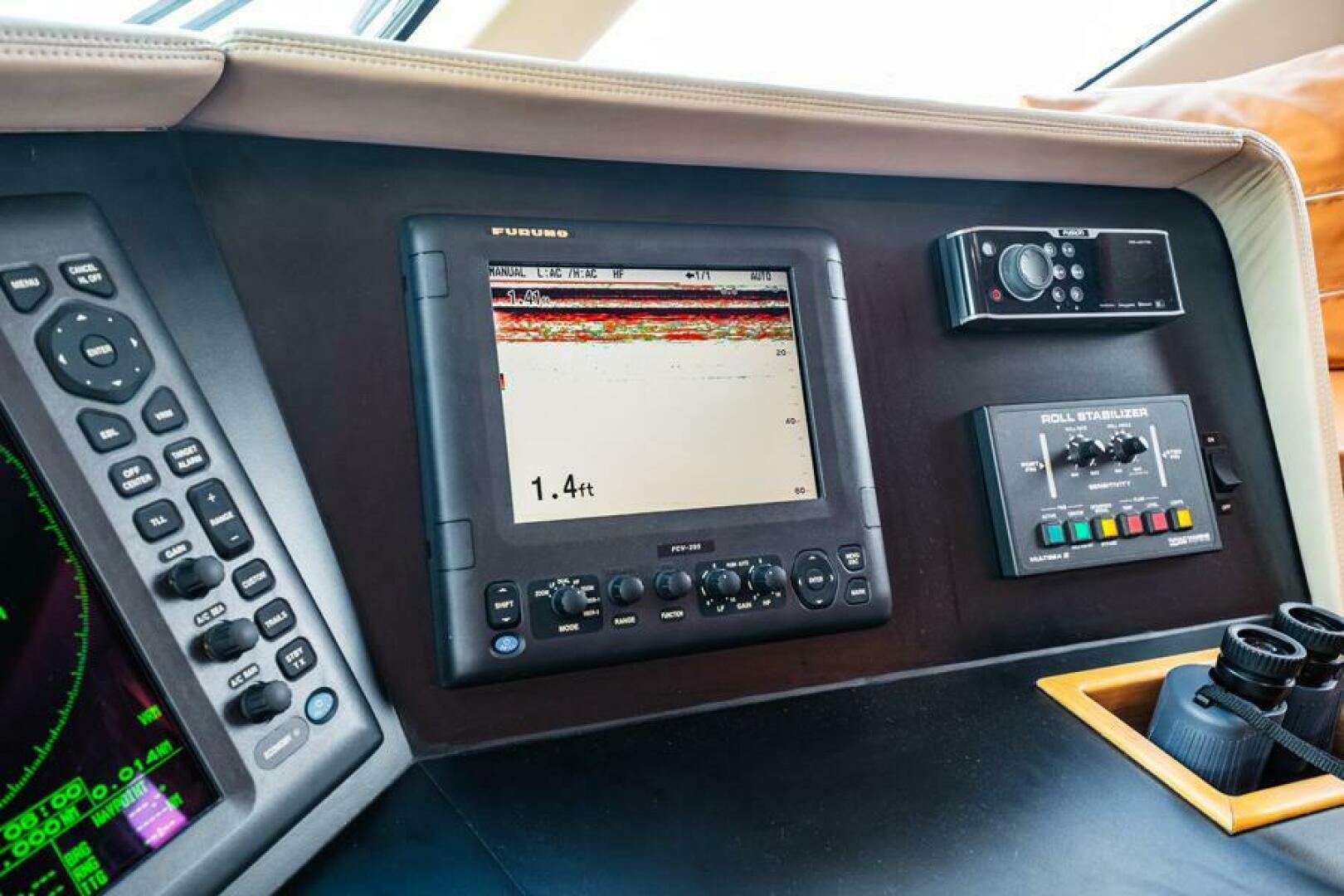 Hatteras-Flybridge Motor Yacht 1995-LONE STAR Ft. Lauderdale-Florida-United States-Helm-5588694 | Thumbnail