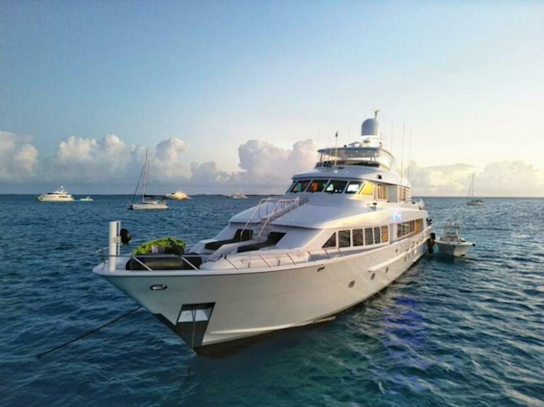 Hatteras-Flybridge Motor Yacht 1995-LONE STAR Ft. Lauderdale-Florida-United States-At Anchor  -5588752