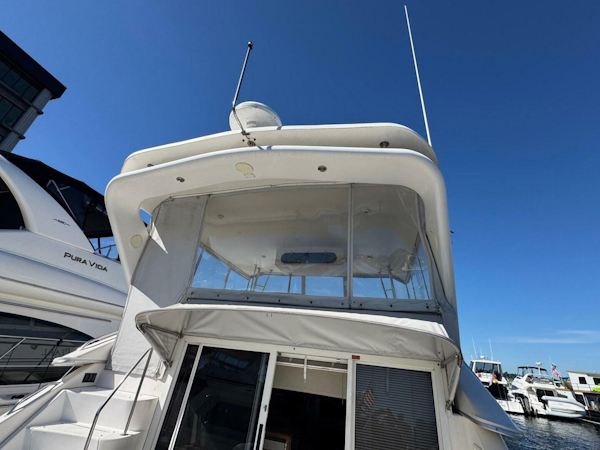 Sea Ray-440 Express Bridge 1994-PEARL Seattle-Washington-United States-18 Aft View Of Flybridge-5620046