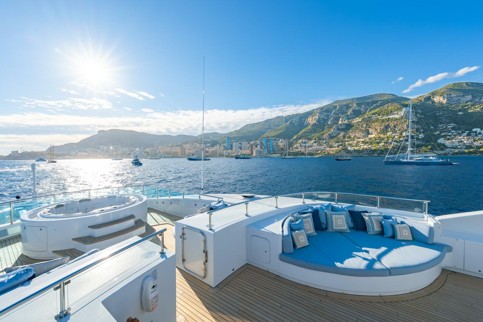 Timmerman-Custom Tri-Deck 2009-LATITUDE Viareggio-Italy-Sundeck Starboard Sun Pad And Jacuzzi-5758208 | Thumbnail
