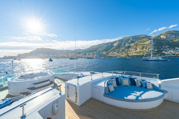 Timmerman-Custom Tri-Deck 2009-LATITUDE Viareggio-Italy-Sundeck Starboard Sun Pad And Jacuzzi-5758208