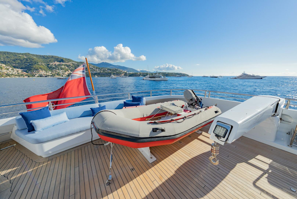 Timmerman-Custom Tri-Deck 2009-LATITUDE Viareggio-Italy-Sundeck Aft Seating With Rescue Tender-5758207