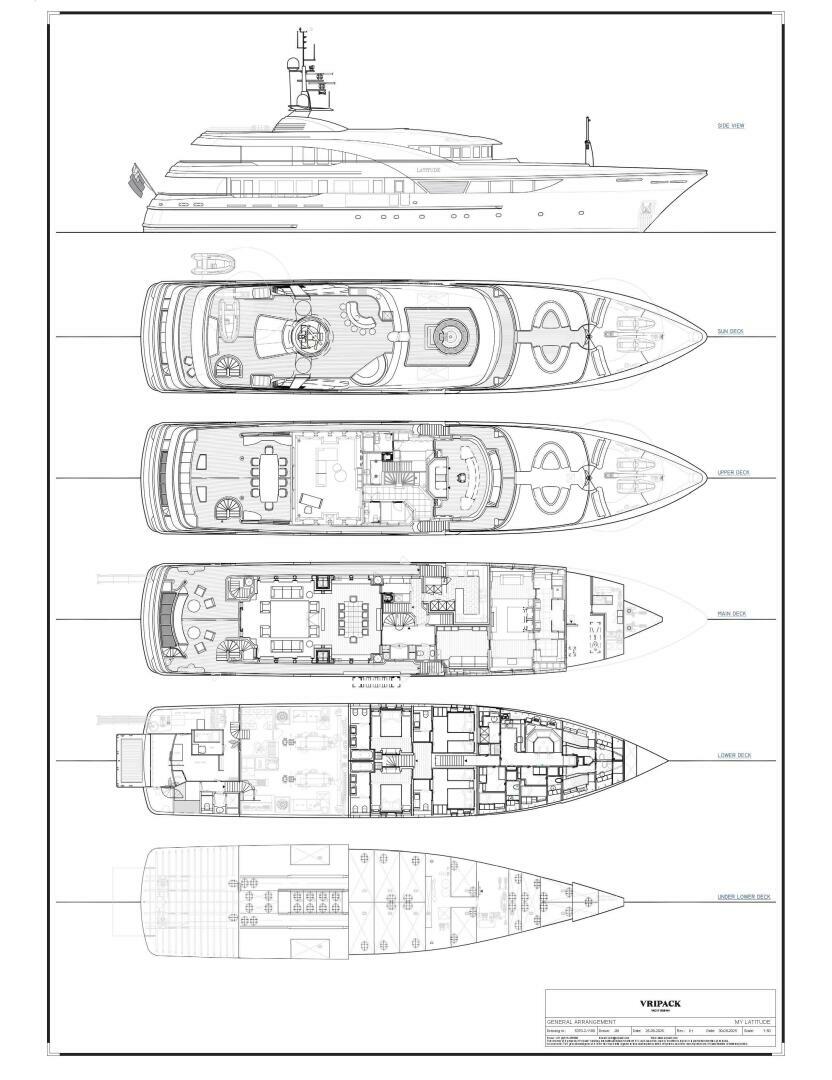 Timmerman-Custom Tri-Deck 2009-LATITUDE Viareggio-Italy-GA Layout-5758266 | Thumbnail