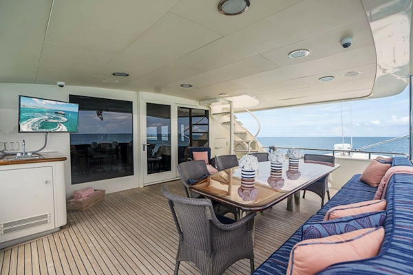 Broward-Raised Pilothouse 2000-TRUE NORTH Boca Raton-Florida-United States-Aft Deck-5641736