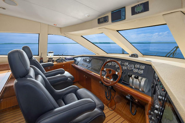 Hatteras-Cockpit Motoryacht 2001-BELLISSIMO Seattle-Washington-United States-Helm-5675070