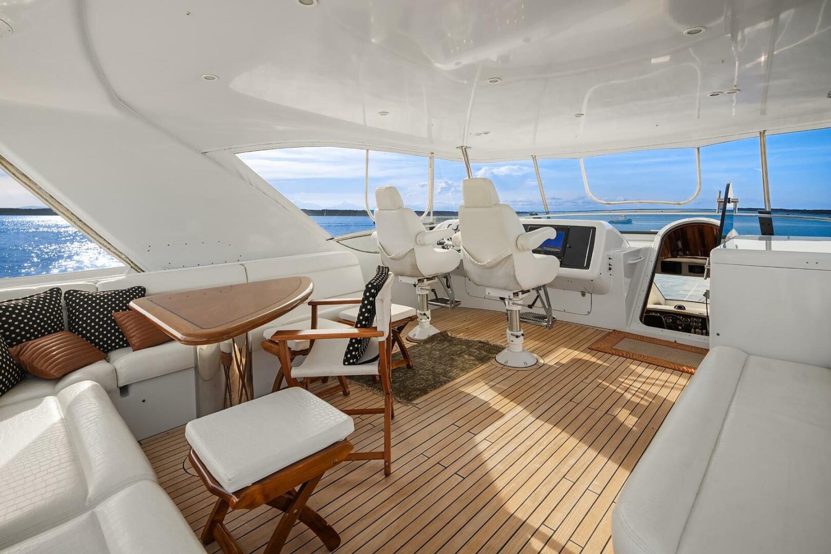 Hatteras-Cockpit Motoryacht 2001-BELLISSIMO Seattle-Washington-United States-Upper Helm-5675079 | Thumbnail