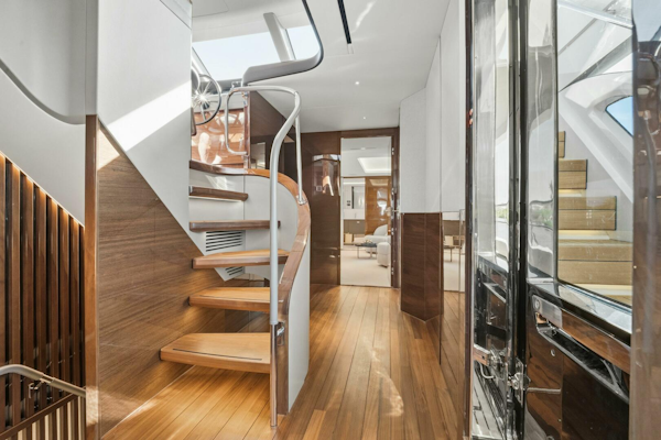 Princess-Y95 2025-Just Perfect Jupiter-Florida-United States-Princess Y95 JUST  PERFECT -Main Deck to Sky Deck Interior Stairs-5842030